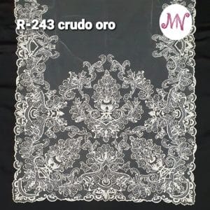 Manteletas crudo oro R- 243