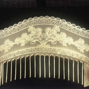 Peineta huertana oro R- 129